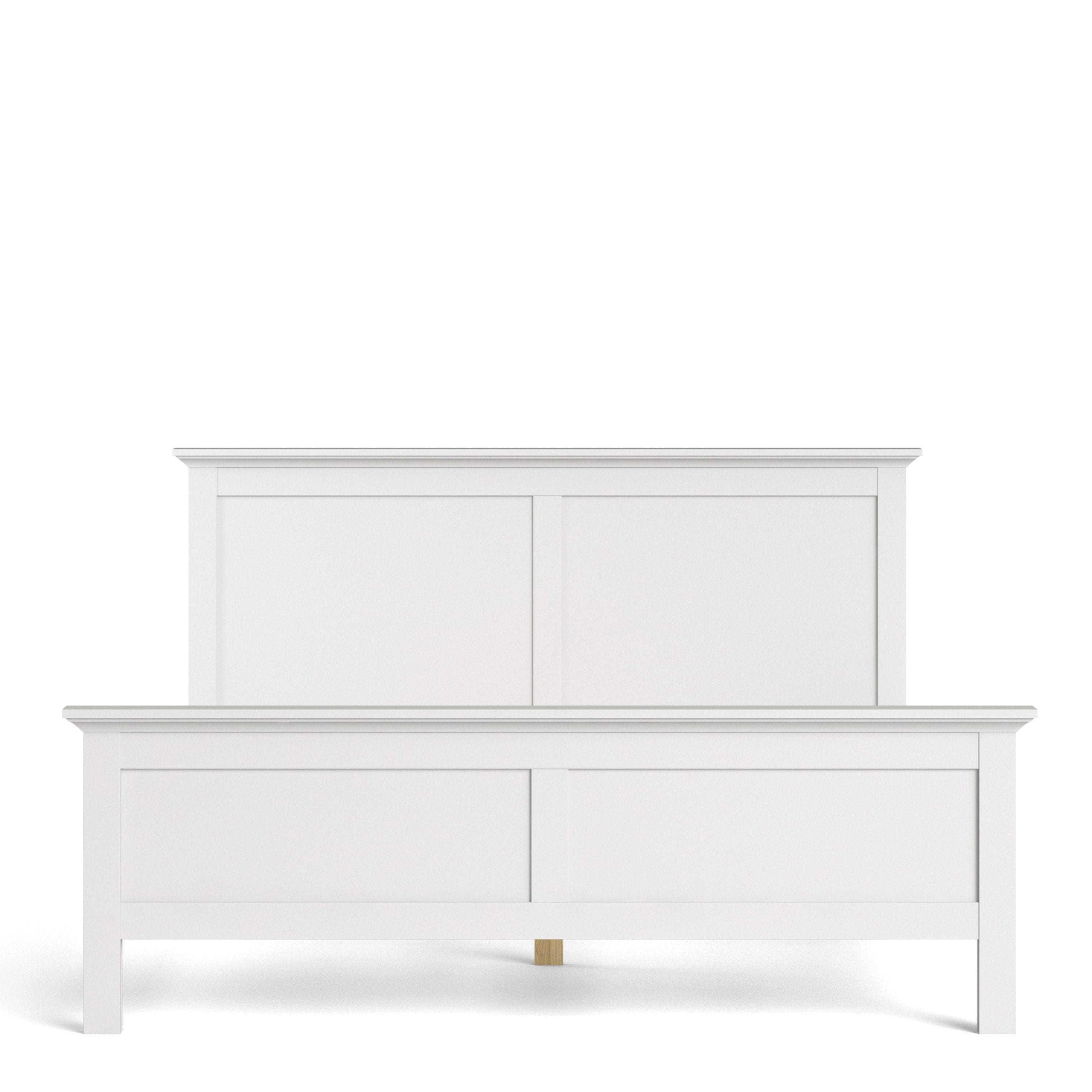 Paris Super King Bed (180 x 200) in White – FTG, view 4