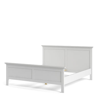 Paris Super King Bed (180 x 200) in White – FTG, view 3