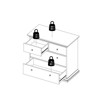 Paris Chest of 8 Drawers in Matt Grey – FTG, view 14