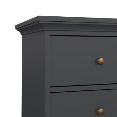 Paris Chest of 4 Drawers in Matt Grey – FTG, view 9