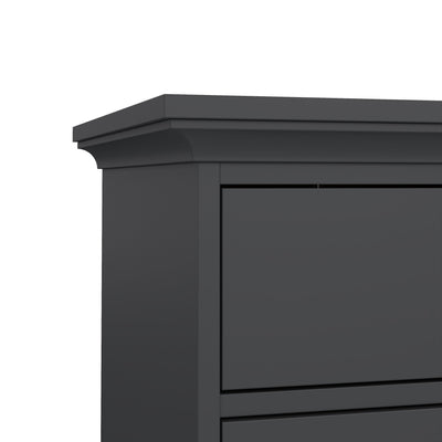Paris Chest 5 Drawers in Matt Grey – FTG, view 8
