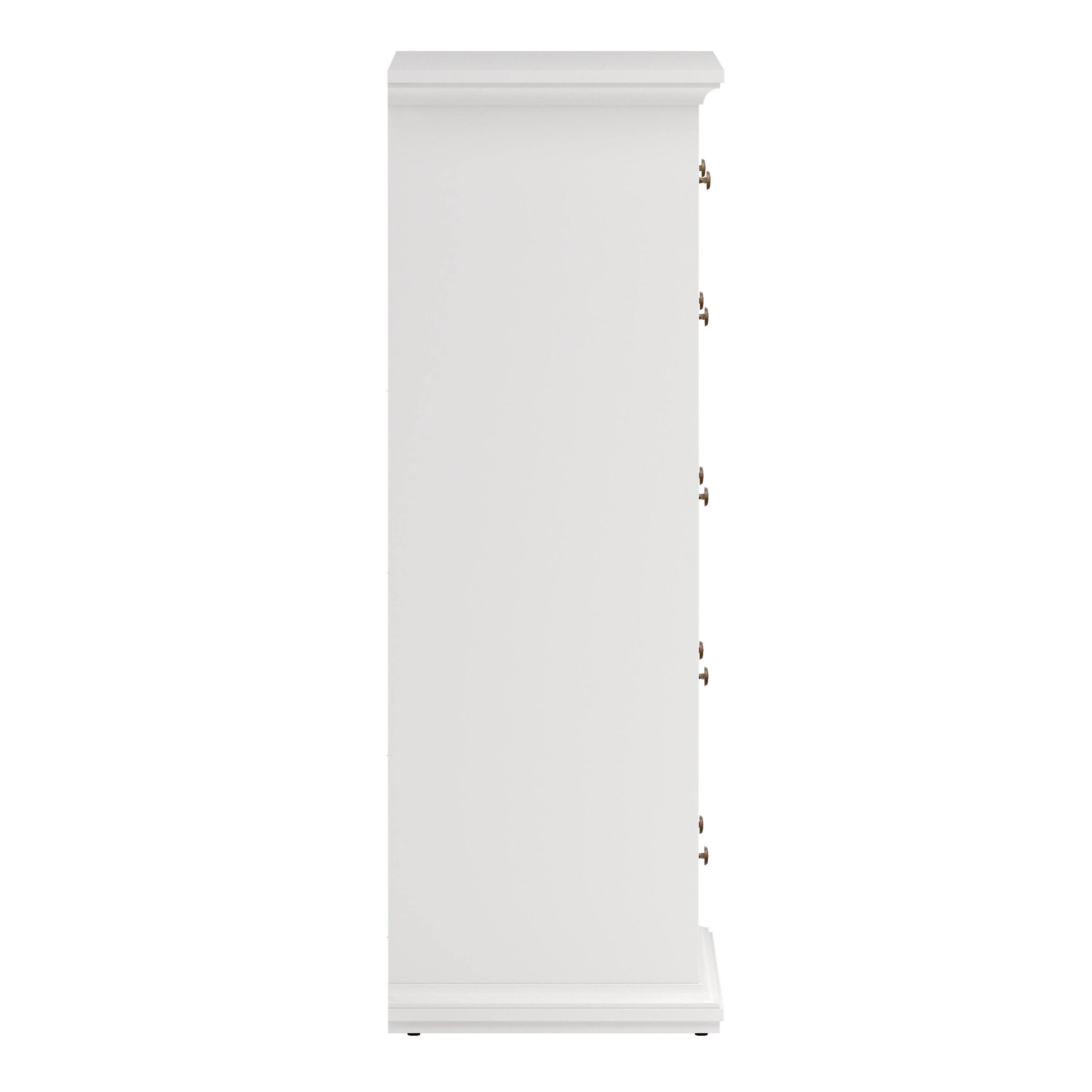 Paris Chest of 6 Drawers in White – FTG, view 4