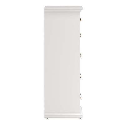 Paris Chest of 6 Drawers in White – FTG, view 4