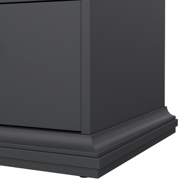 Paris Nightstand 1 Door + 1 Drawer in Matt Grey – FTG, view 12