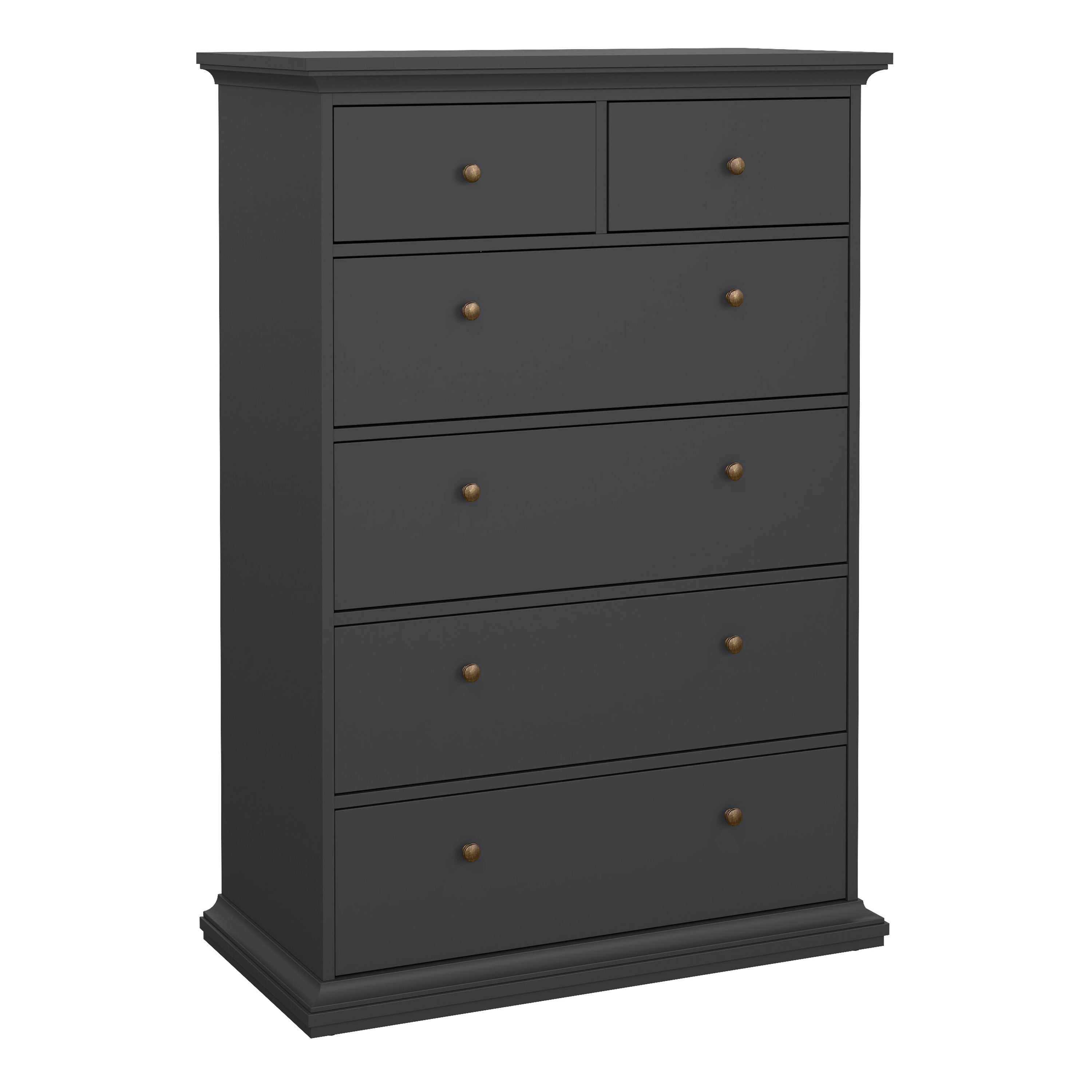Paris Chest of 6 Drawers in Matt Grey – FTG