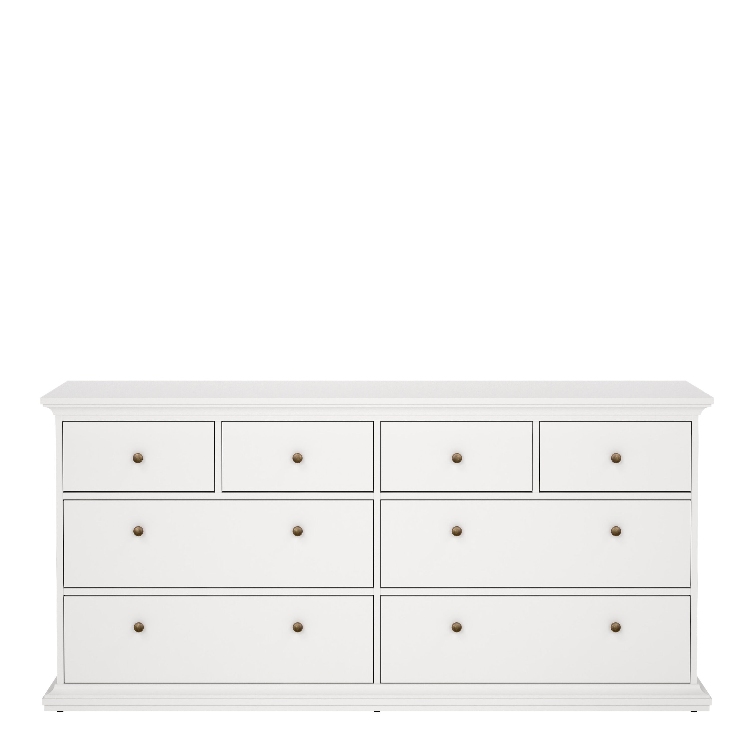Paris Chest of 8 Drawers in White – FTG, view 2