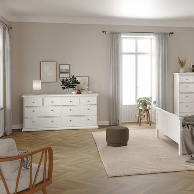 Paris Chest of 8 Drawers in White – FTG, view 6