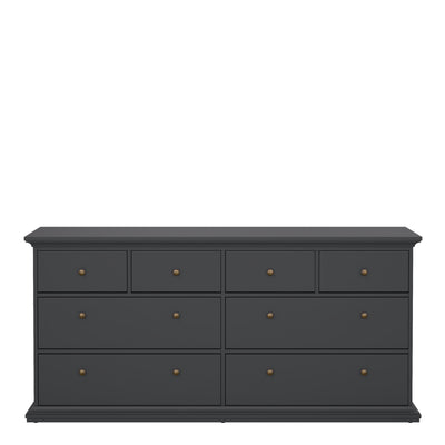Paris Chest of 8 Drawers in Matt Grey – FTG, view 2
