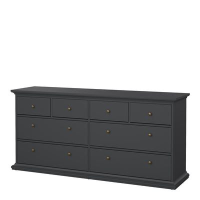 Paris Chest of 8 Drawers in Matt Grey – FTG, view 3