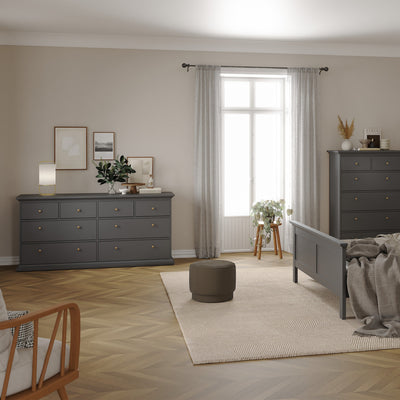 Paris Chest of 8 Drawers in Matt Grey – FTG, view 6