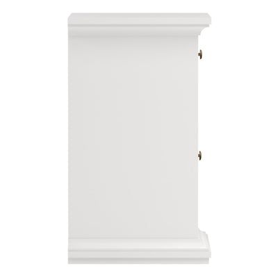 Paris Nightstand 1 Door + 1 Drawer in White – FTG, view 4