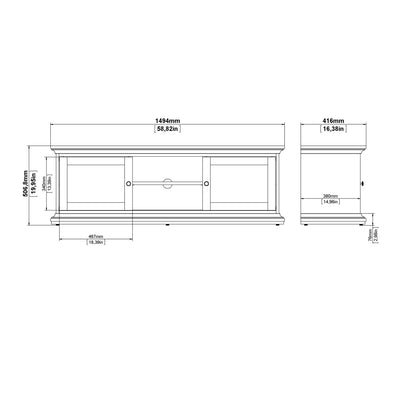 Paris China cabinet in White – FTG, view 10