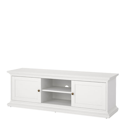 Paris TV-unit 2 frame Doors in White – FTG, view 3