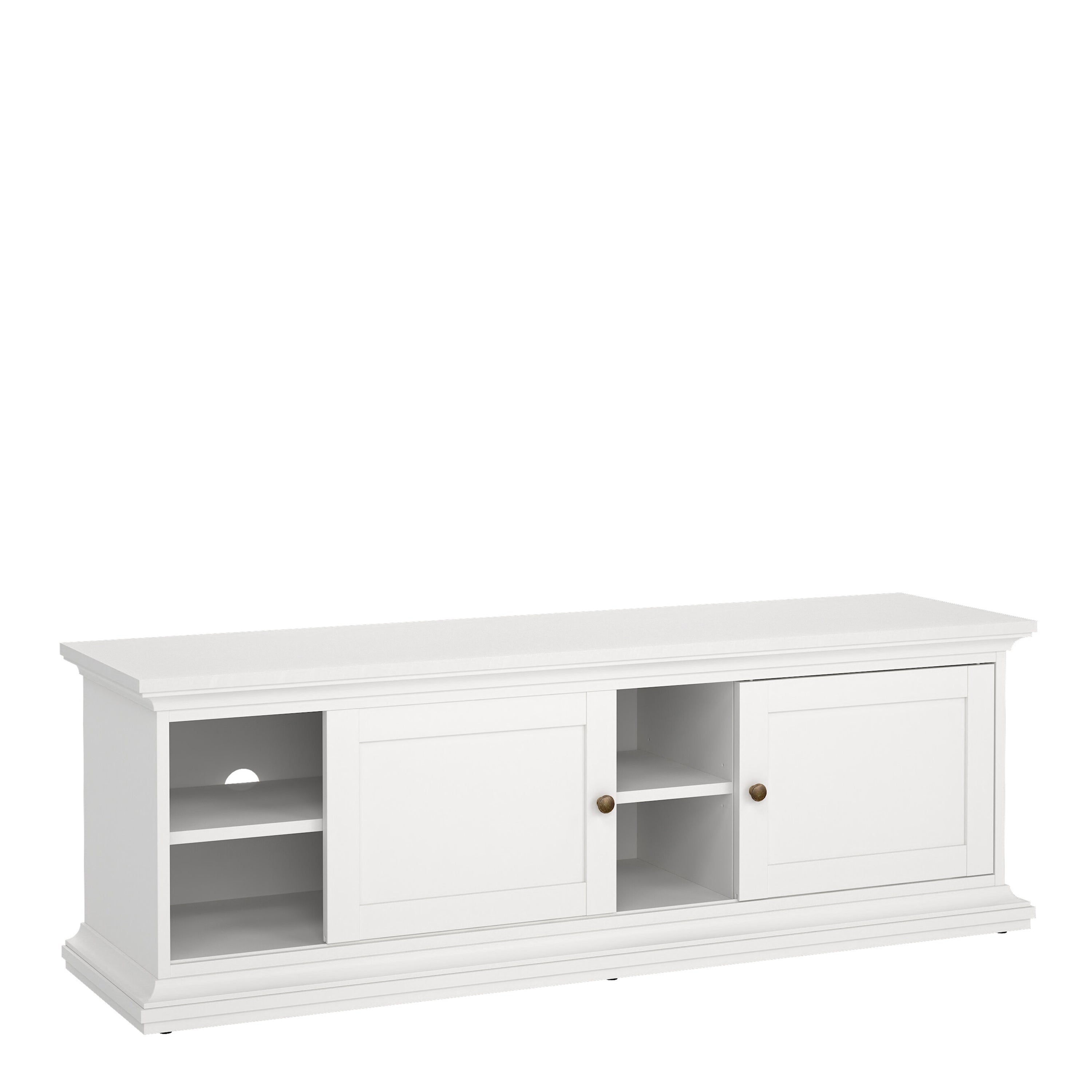 Paris TV-unit 2 frame Doors in White – FTG, view 5