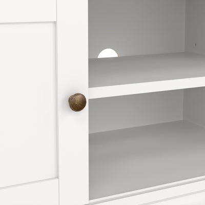 Paris TV-unit 2 frame Doors in White – FTG, view 8