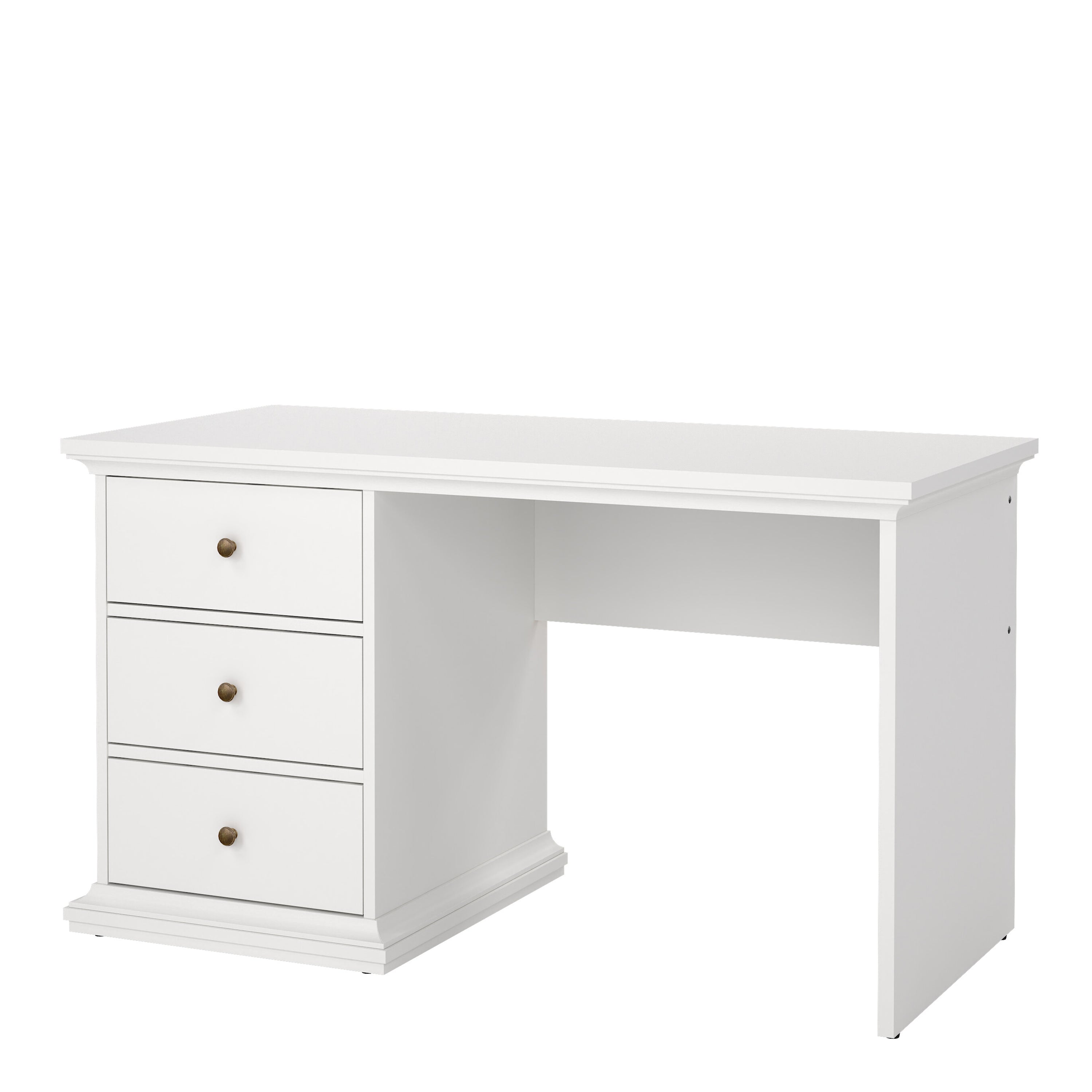 Paris Desk in White – FTG, view 3
