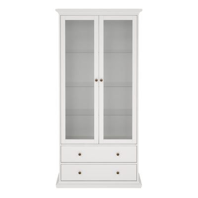 Paris China cabinet in White – FTG, view 2