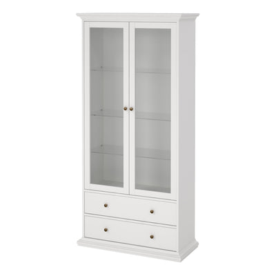 Paris China cabinet in White – FTG, view 3