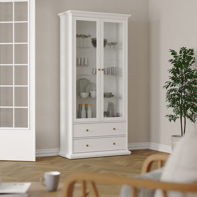 Paris China cabinet in White – FTG, view 7