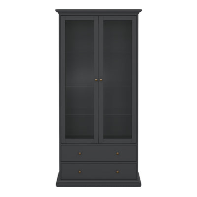 Paris China cabinet in Matt Grey – FTG, view 2