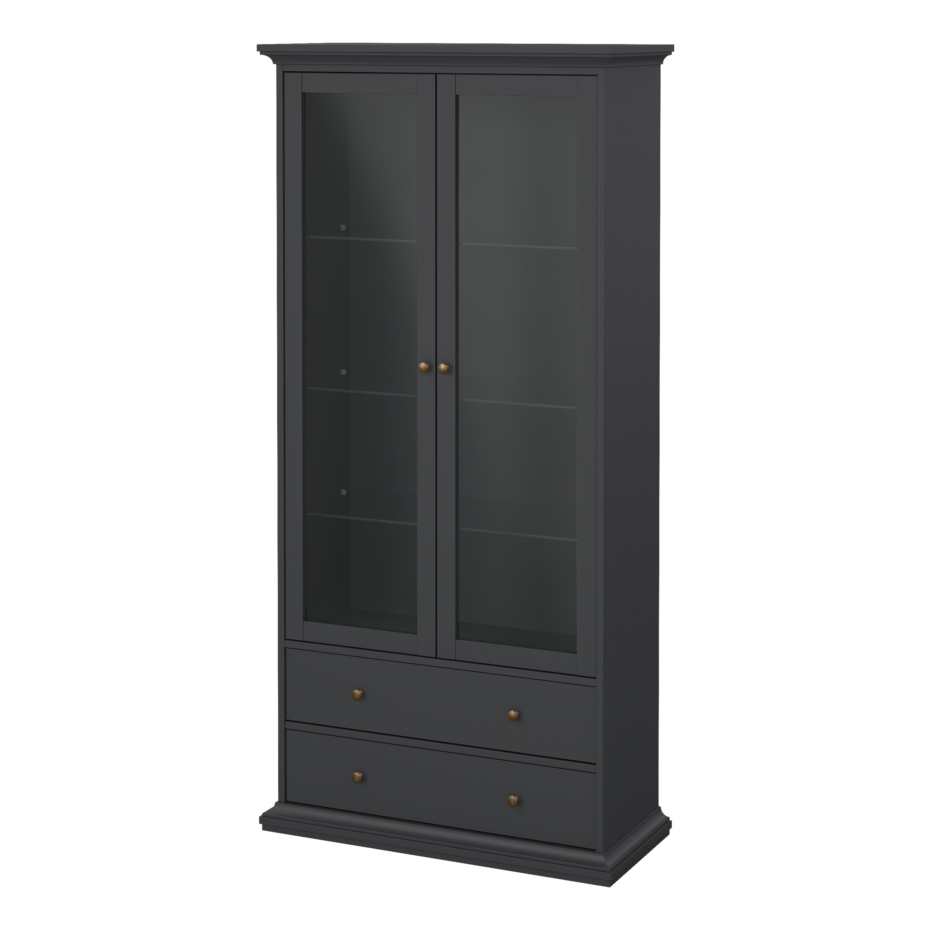Paris China cabinet in Matt Grey – FTG, view 3