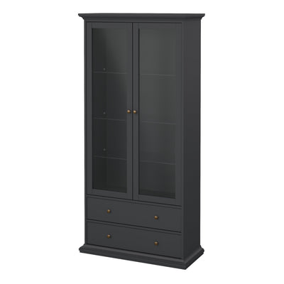Paris China cabinet in Matt Grey – FTG, view 3
