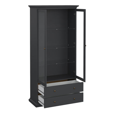 Paris China cabinet in Matt Grey – FTG, view 5