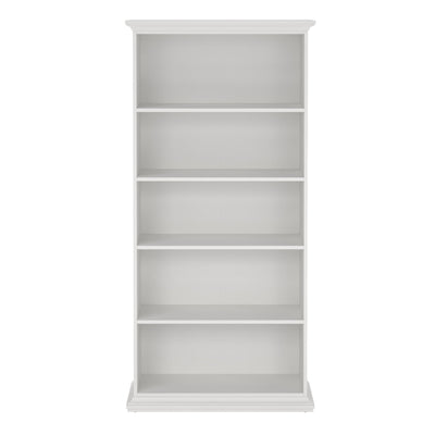Paris Tall Bookcase in White – FTG, view 2