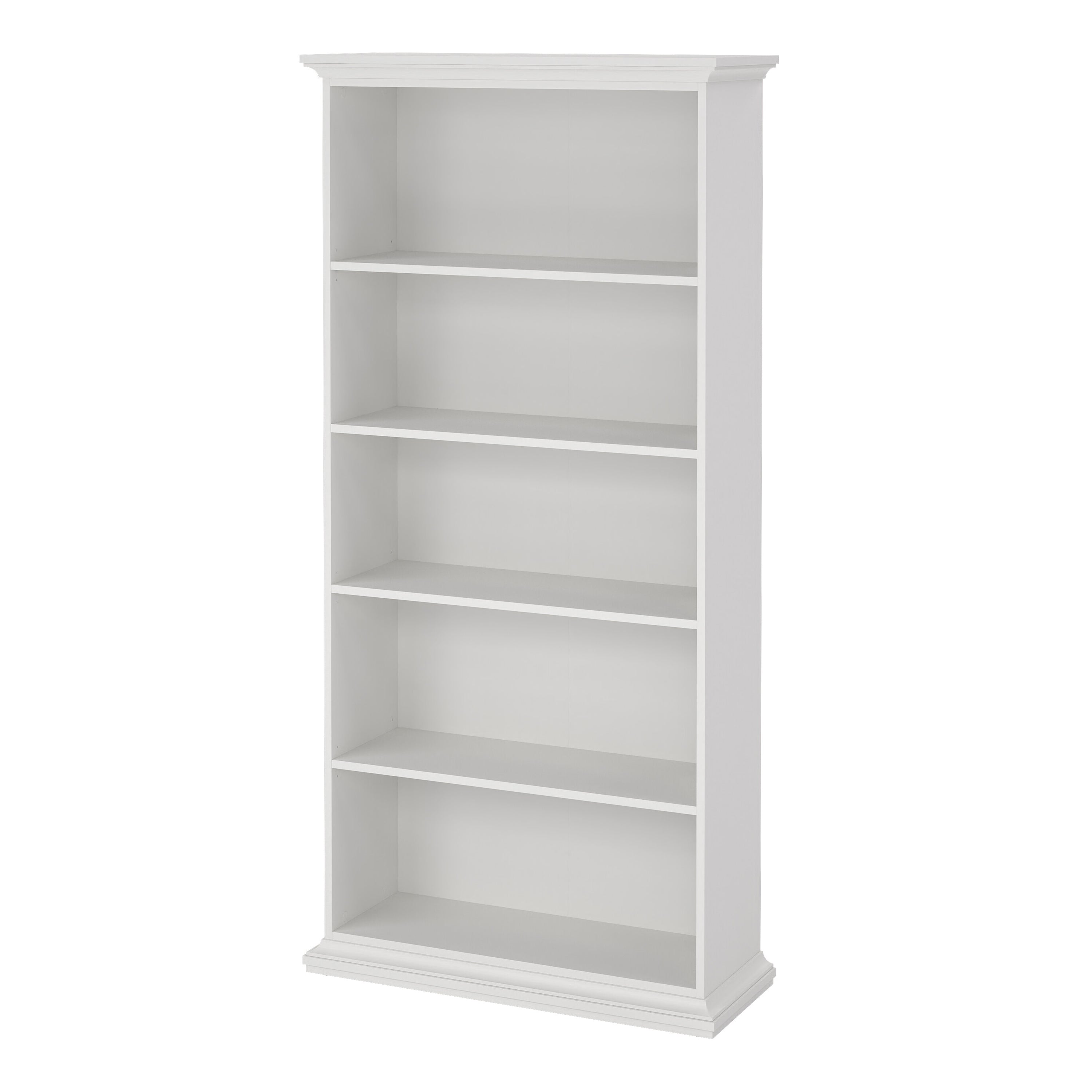 Paris Tall Bookcase in White – FTG, view 3