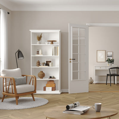 Paris Tall Bookcase in White – FTG, view 5