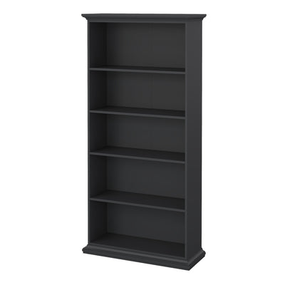 Paris Tall Bookcase in Matt Grey – FTG, view 3