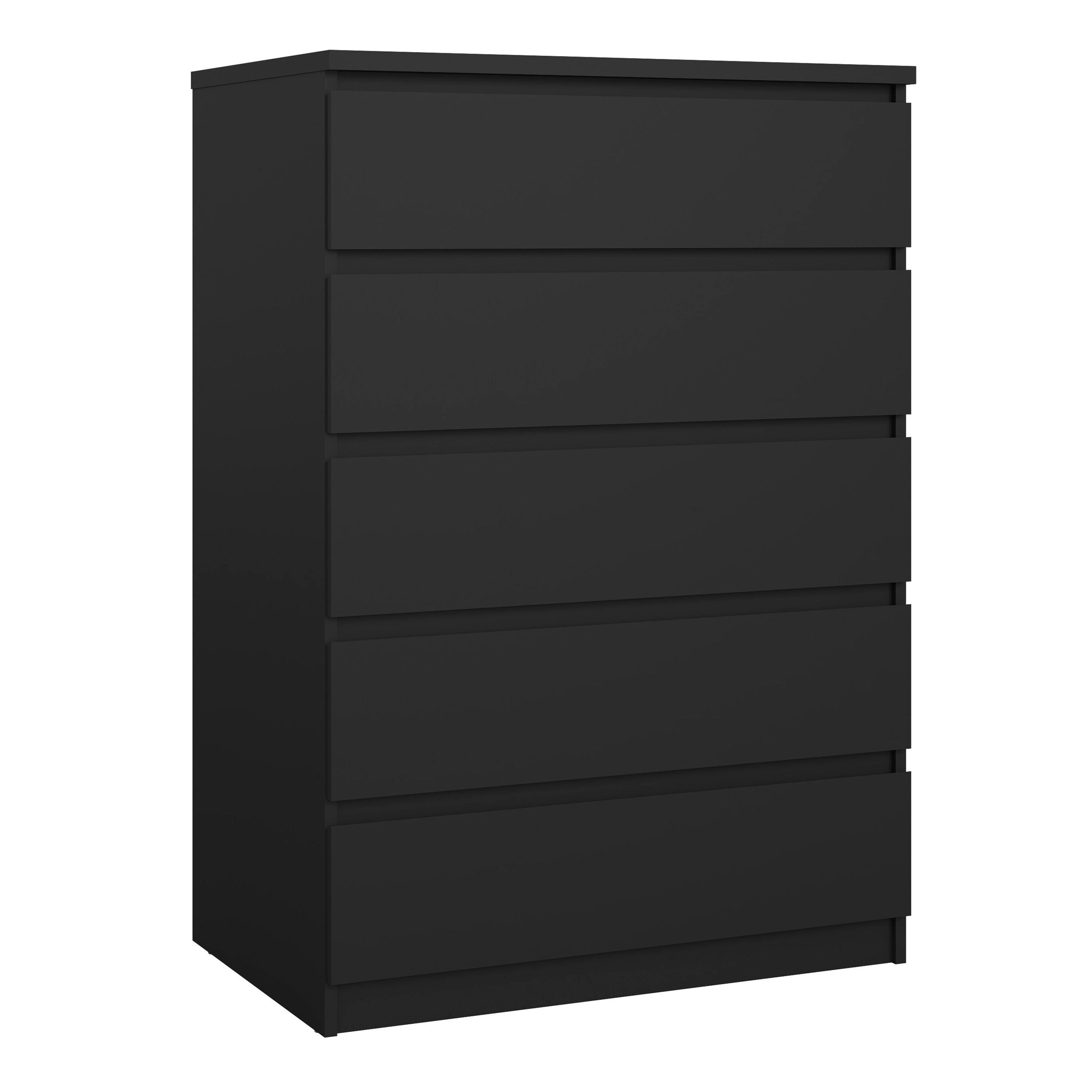 Naia Chest of 5 Drawers in Black Matt – FTG, view 10