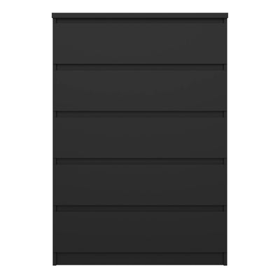 Naia Chest of 5 Drawers in Black Matt – FTG, view 11
