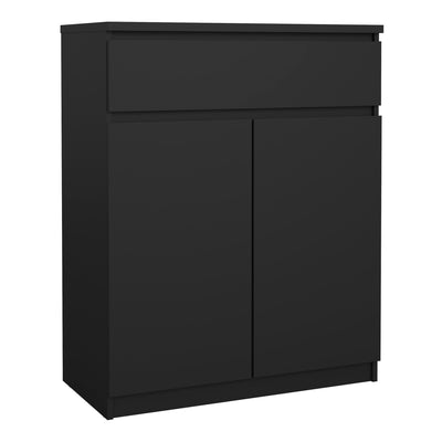 Naia Sideboard - 1 Drawer 2 Doors in Black Matt – FTG