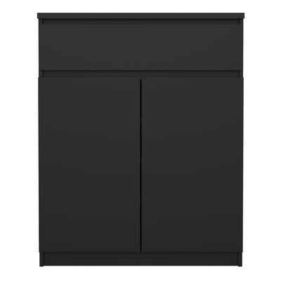 Naia Sideboard - 1 Drawer 2 Doors in Black Matt – FTG, view 2