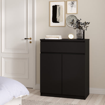 Naia Sideboard - 1 Drawer 2 Doors in Black Matt – FTG, view 5