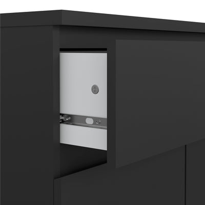 Naia Sideboard - 1 Drawer 2 Doors in Black Matt – FTG, view 6