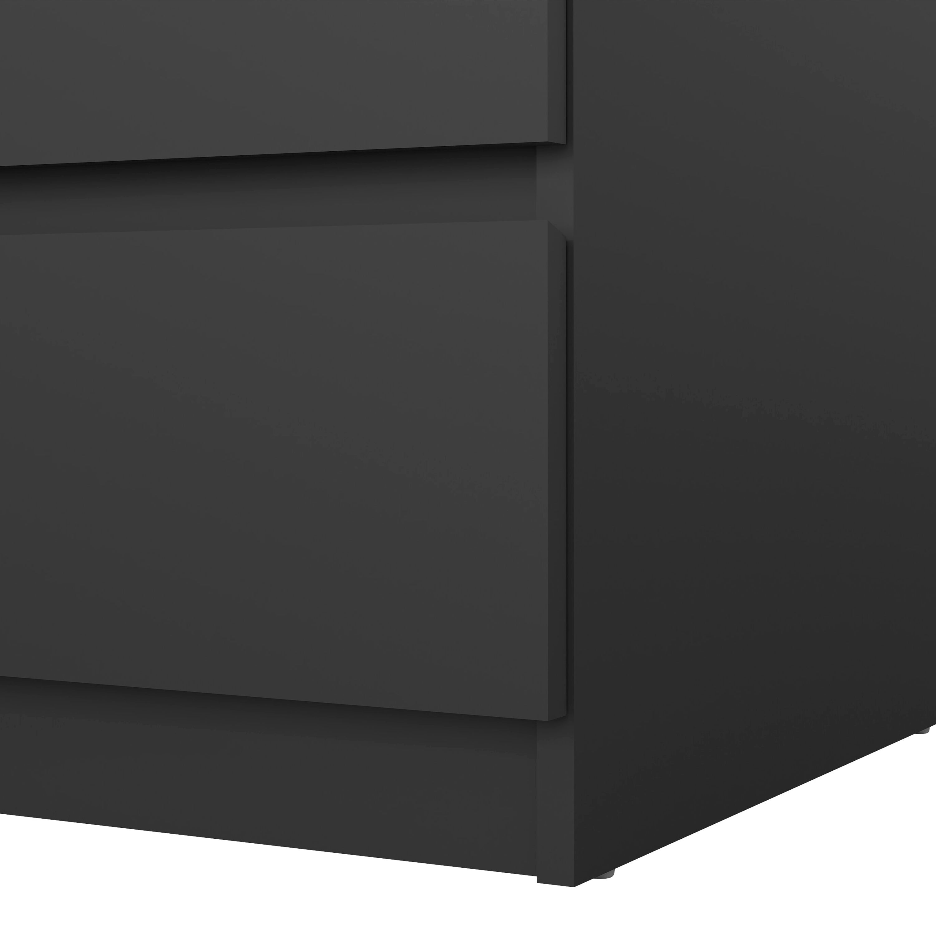 Naia Chest of 3 Drawers in Black Matt – FTG, view 8