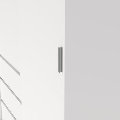 Naia Wardrobe with 1 Sliding Door and 1 Door + 3 Drawers in White – FTG, view 4