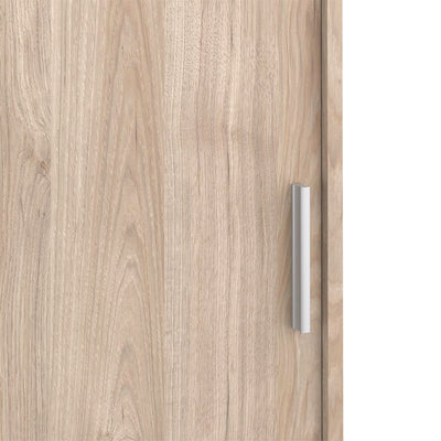 Naia Wardrobe with 1 Sliding Door 1 Door 3 Drawers in Jackson Hickory Oak – FTG, view 6
