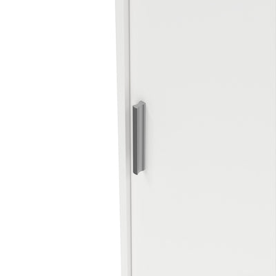Naia Wardrobe with 2 Sliding Doors + 1 Door + 3 Drawers in White – FTG, view 7