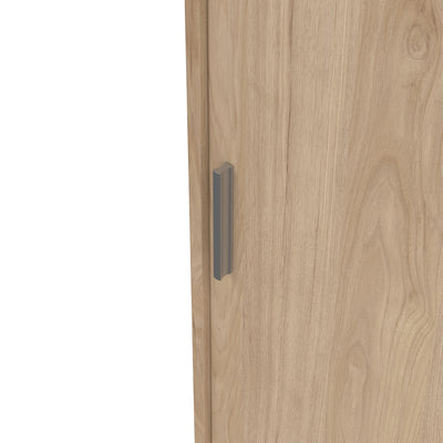 Naia Wardrobe with 2 Sliding Doors 1 Door 3 Drawers in Jackson Hickory Oak – FTG, view 8
