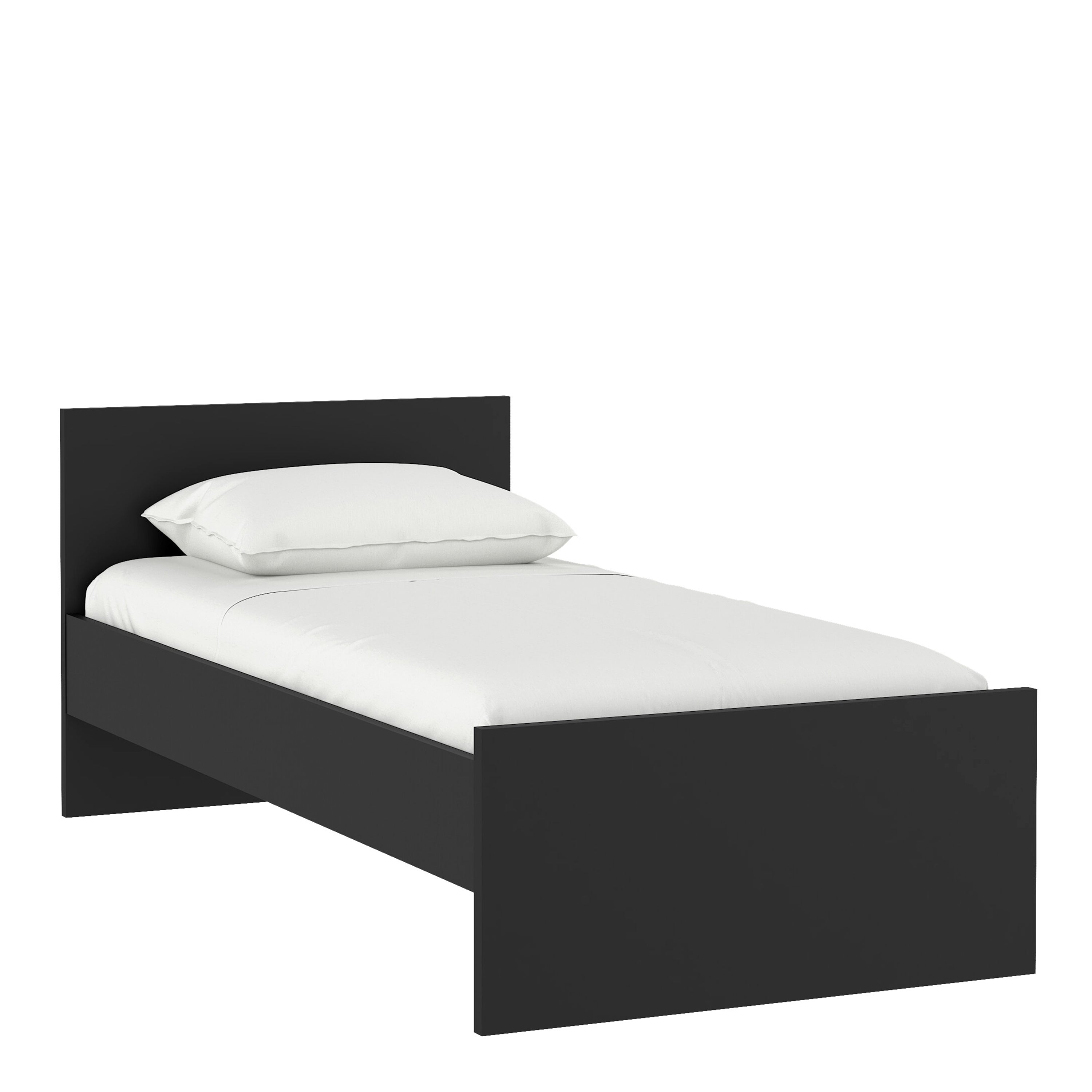 Naia Single Bed 3ft (90 x 190) in Black Matt – FTG