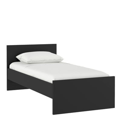 Naia Single Bed 3ft (90 x 190) in Black Matt – FTG