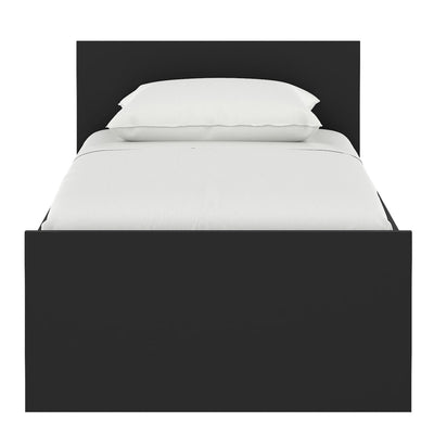 Naia Single Bed 3ft (90 x 190) in Black Matt – FTG, view 2
