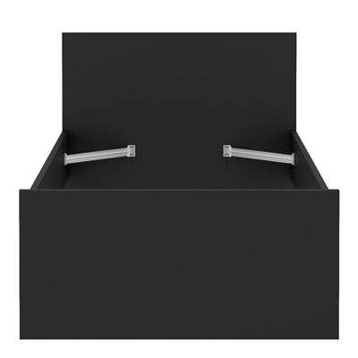 Naia Single Bed 3ft (90 x 190) in Black Matt – FTG, view 4