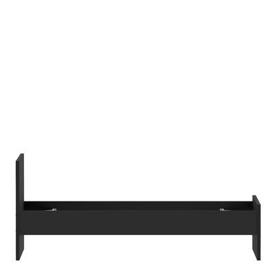 Naia Single Bed 3ft (90 x 190) in Black Matt – FTG, view 7