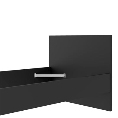 Naia Single Bed 3ft (90 x 190) in Black Matt – FTG, view 9
