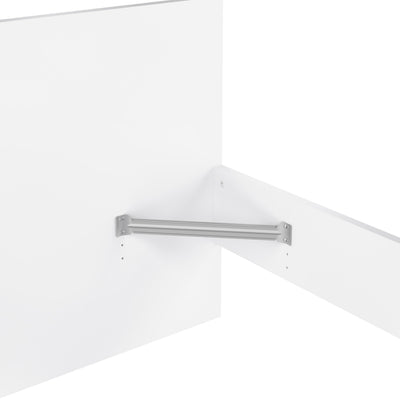 Naia Single Bed 3ft (90 x 190) in White High Gloss – FTG, view 10