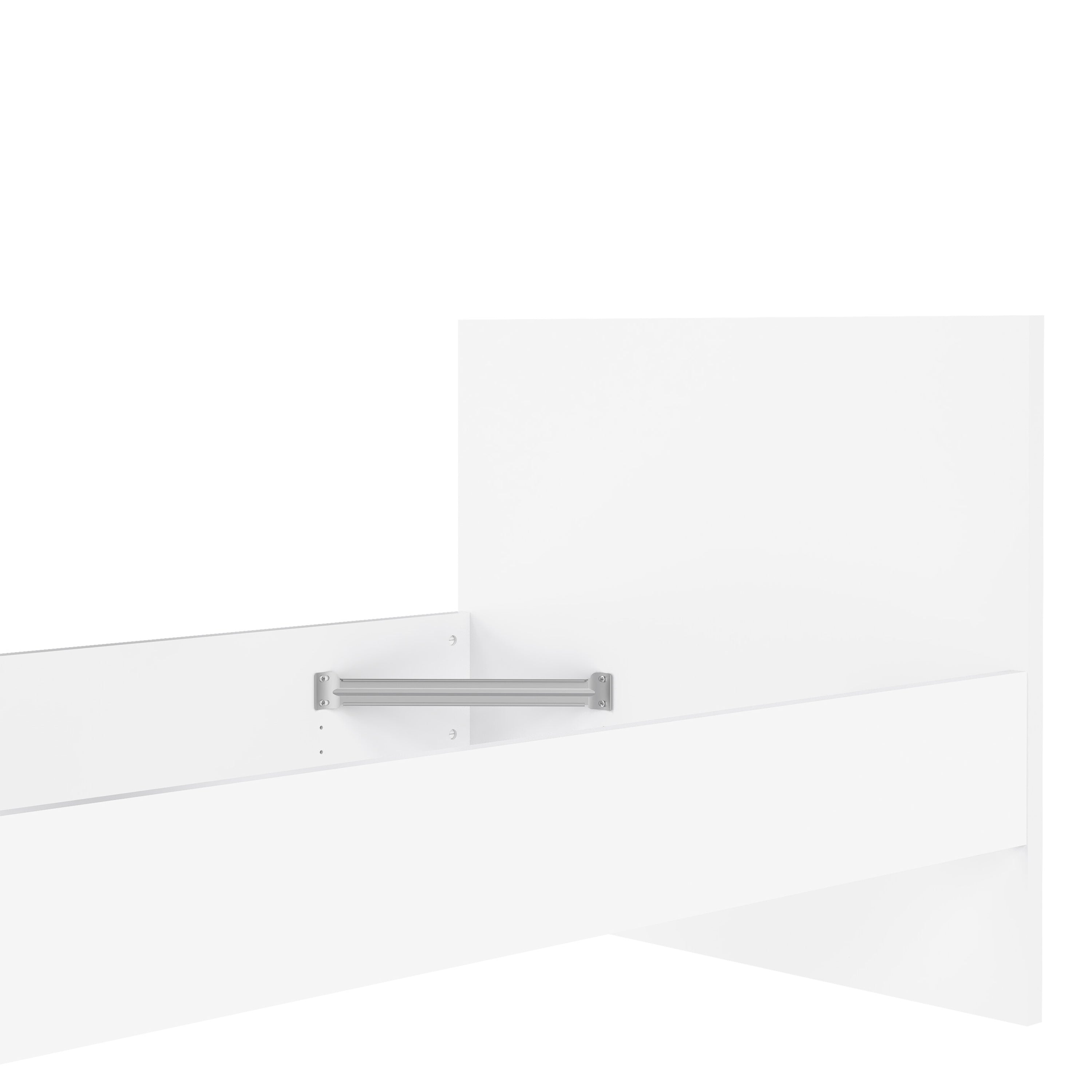 Naia Single Bed 3ft (90 x 190) in White High Gloss – FTG, view 9